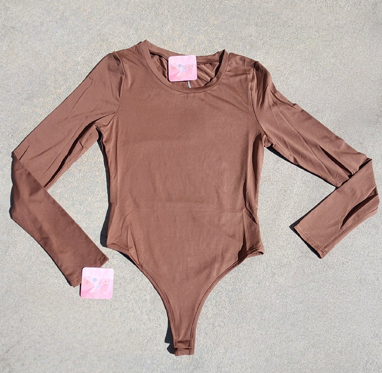 Crew Neck Body Suit, Long Sleeve